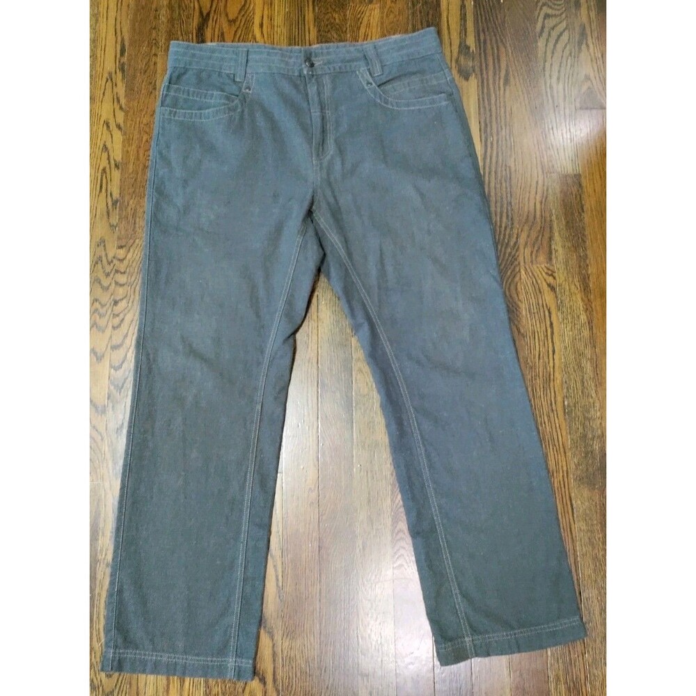 Royal Robbins Canvas Pants Men's 36x30 Gray Hemp Organic Cotton Blend Straight